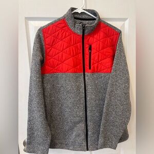 ZYIA‎ Active Gray Fleece Zippered Jacket